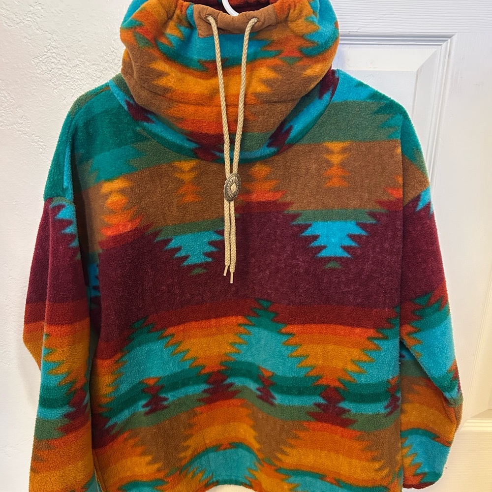 Santa Fe inspired Fleece Pullover